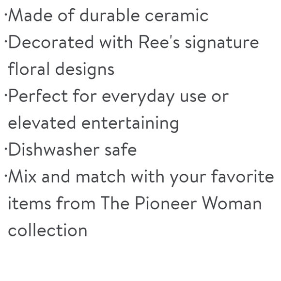 ❤️ New Pioneer Woman Painted Meadow 12-Piece Dinnerware Set - Picture 7 of 8